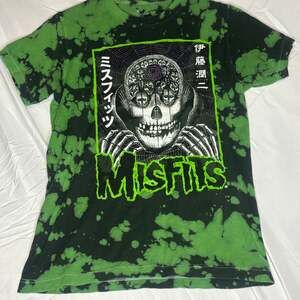Misfits Green & Black Tie Dye Short Sleeve T-Shirt Junji Ito